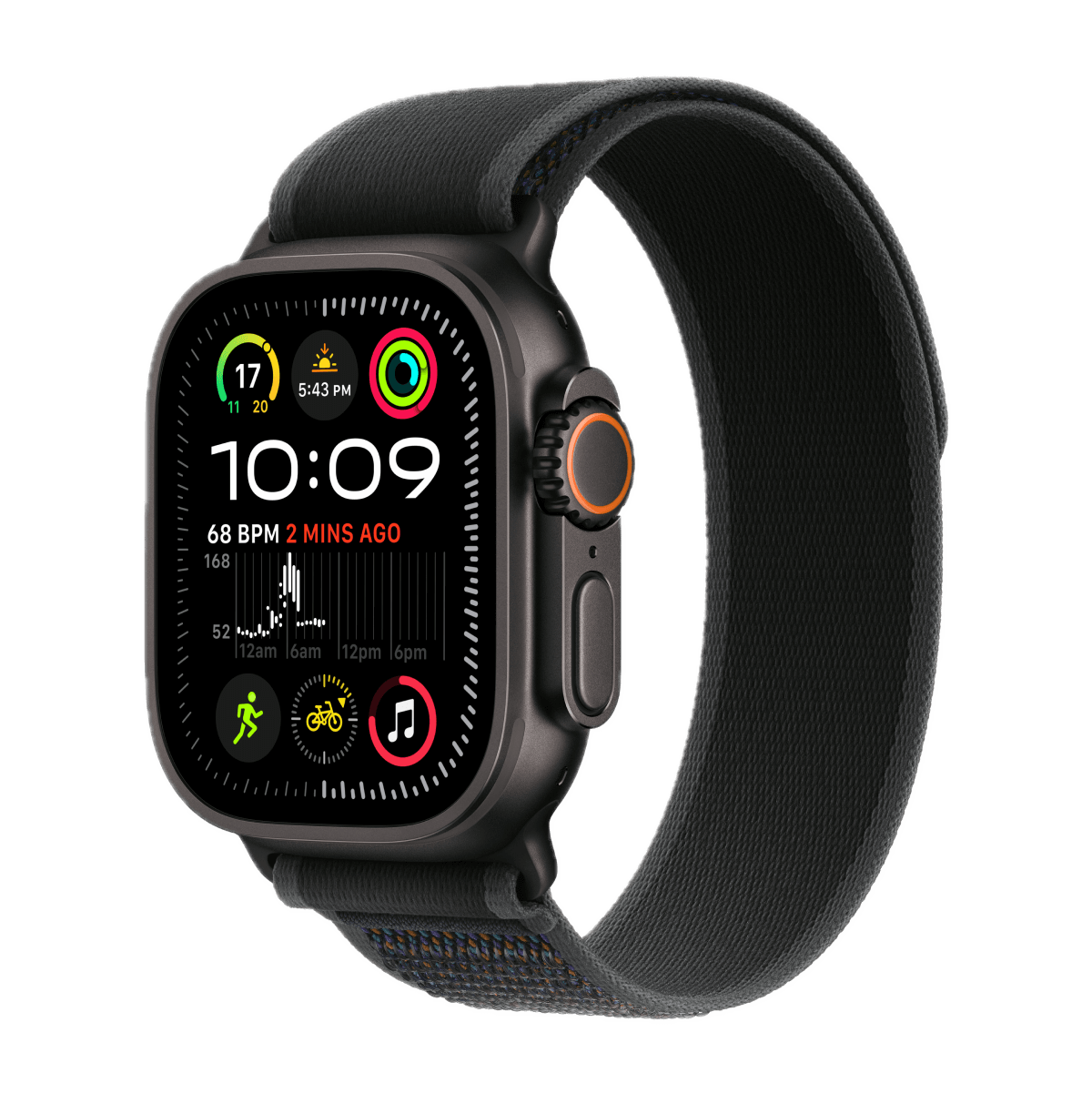 Apple Watch Ultra 2 Titanium 49mm - Black Trail Loop