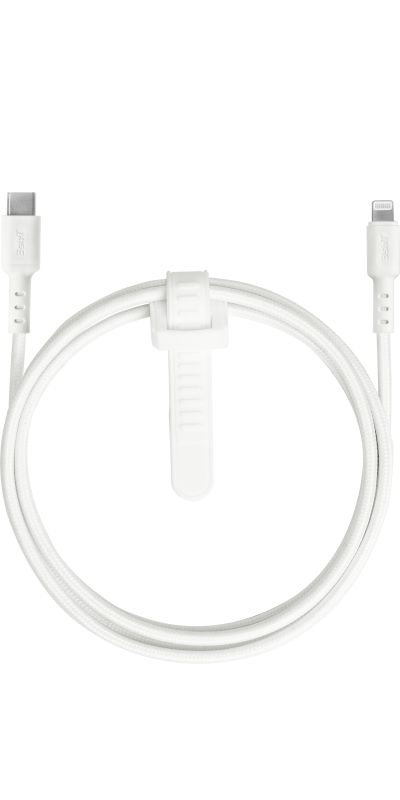 3Sixt Tough USB-C To Lightning Cable 1.2M - White